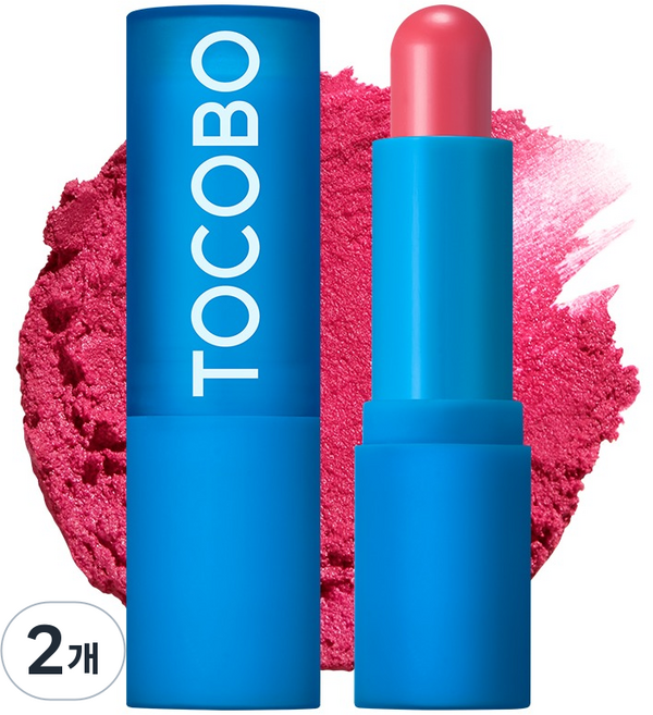 토코보 파우더 크림 립밤, 032로즈페탈, 3.5g, 2개