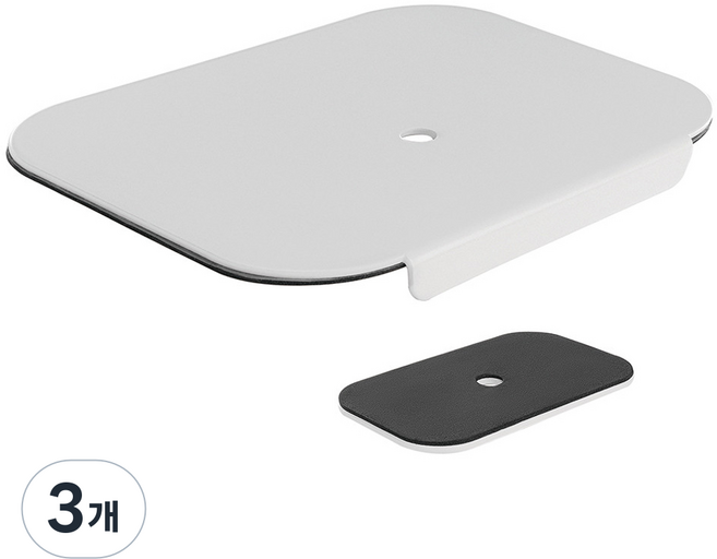 카멜마운트 고중량 모니터암 클램프 홀타입 모니터암 보강판 MPK1, 화이트, 3개