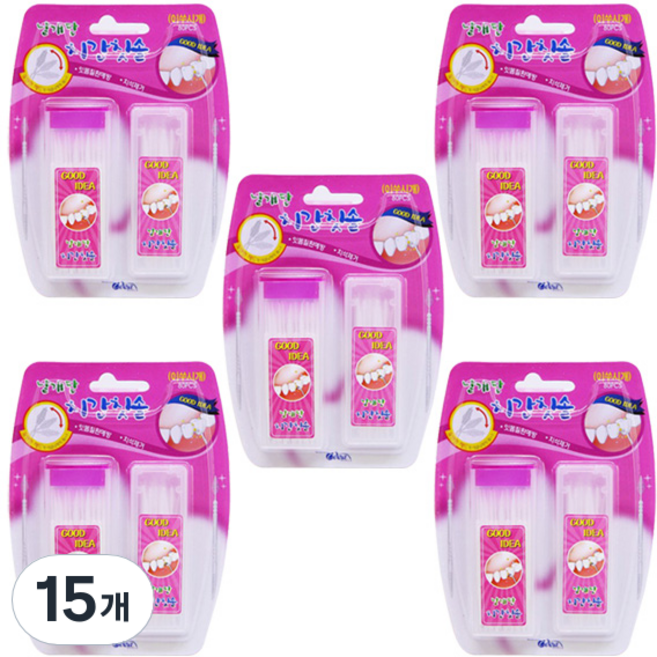 날개단 치간칫솔, 80개입, 15개