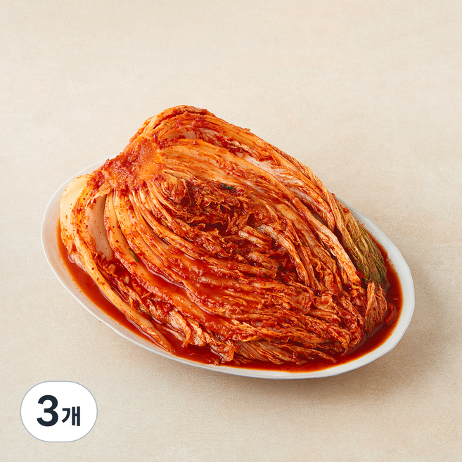 청원김치 포기김치 골드, 3kg, 3개