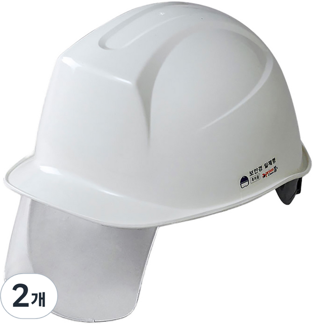 동명 건설현장 신투구형 보안경 안전모 DMS-D-3001SH, 아이보리, 2개