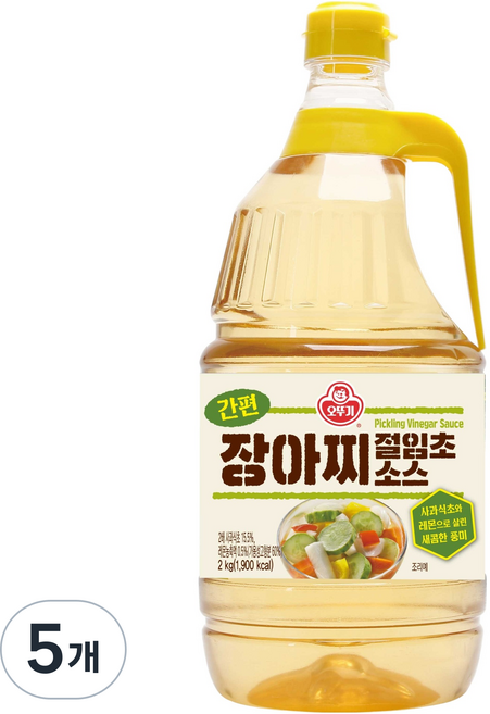 오뚜기 간편 장아찌 절임초소스, 5개, 2L