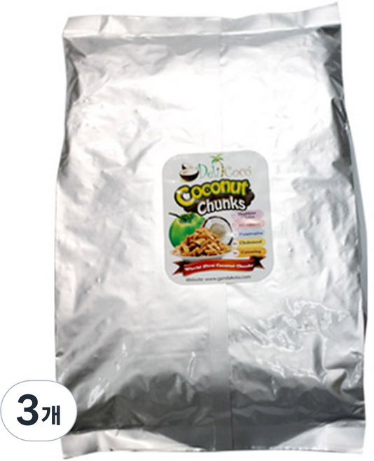 딜라잇가든 크리스피 코코넛 플레이크 오리지널, 1kg, 3개