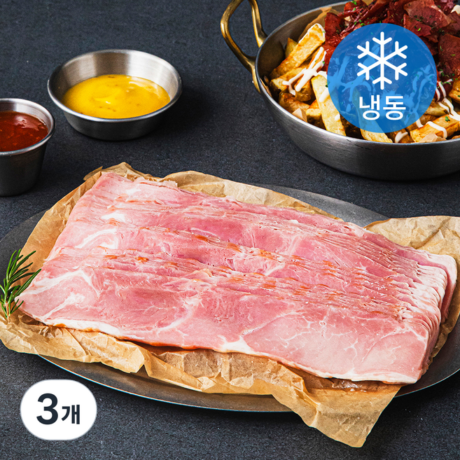오뗄 전지 베이컨 (냉동), 1kg, 3개