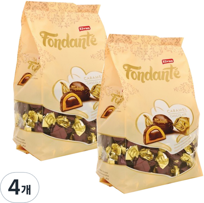 엘반 폰단테 카라멜향 토피, 150g, 4개