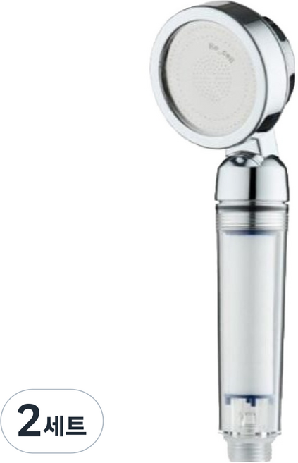 리셀 3600 여행용 샤워기 + PVC 방수파우치 세트, 2세트