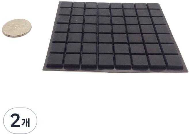 3M 범폰 미끄럼방지 스티커 검정 A0045 56p, 2개, 블랙