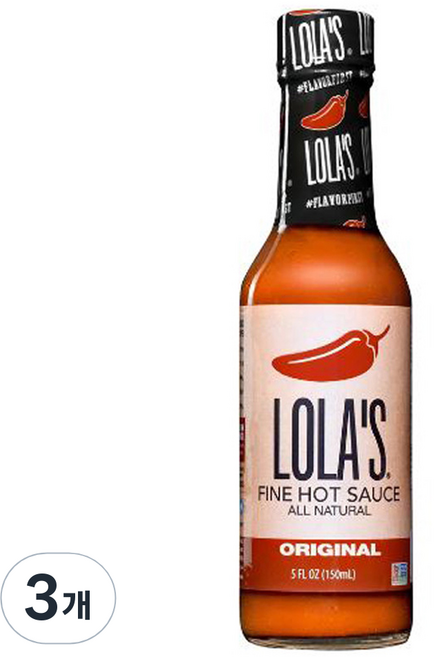 로라스 오리지널 핫소스 0kcal, 3개, 150g