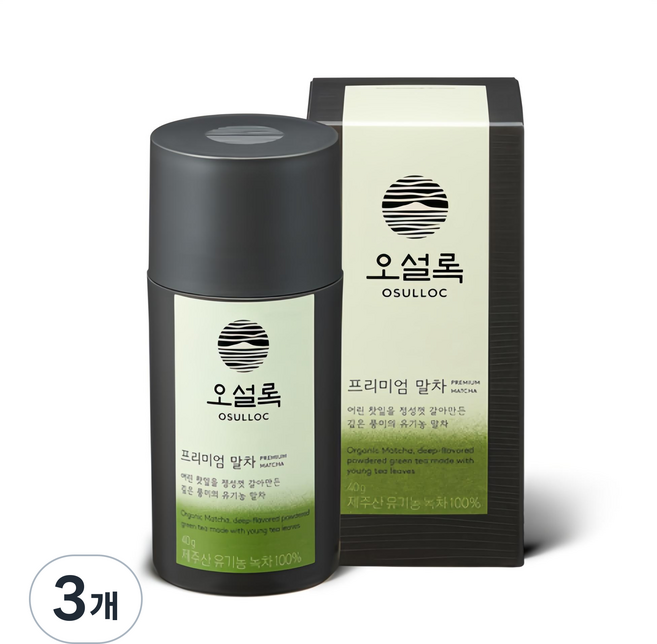 오설록 프리미엄 말차, 40g, 1개입, 3개