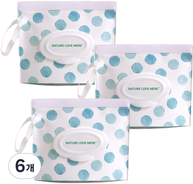 네이쳐러브메레 건티슈 소분 파우치, 6개, 워터드롭