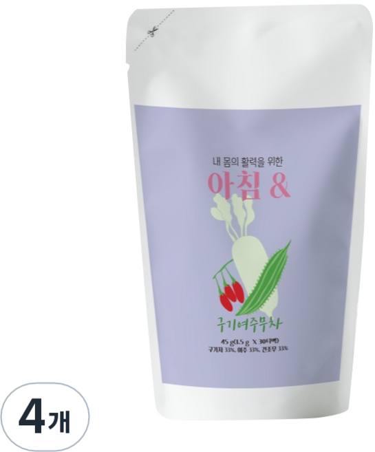 아침엔TEA 구기자 여주무차, 1.5g, 30개입, 4개