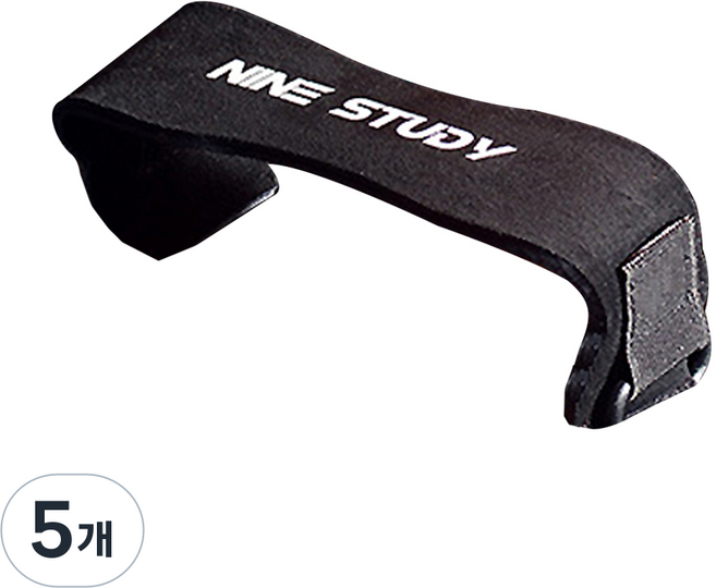 메이크마인 가죽 피트니스 무릎 패드 스트랩, 5개, 블랙