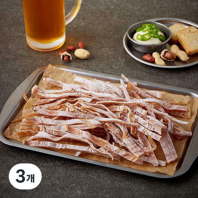 여수 건어물 시장 칼맞은 오징어, 3개, 150g