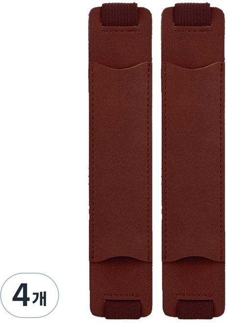 미소로운 다이어리 북밴드 펜홀더 18 x 3.5 cm, 버건디, 4개