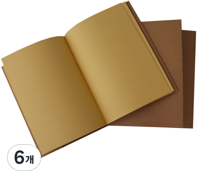 하늬통상 크라프트지 드로잉북 100g 62매, 6개