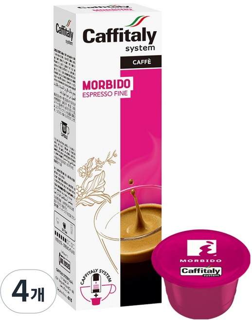 카피탈리 에카페 모르비도 캡슐커피, 8g, 10개입, 4개
