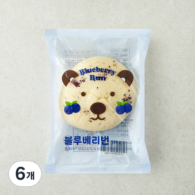 곰곰 블루베리번 (냉동), 180g, 6개, 1개입