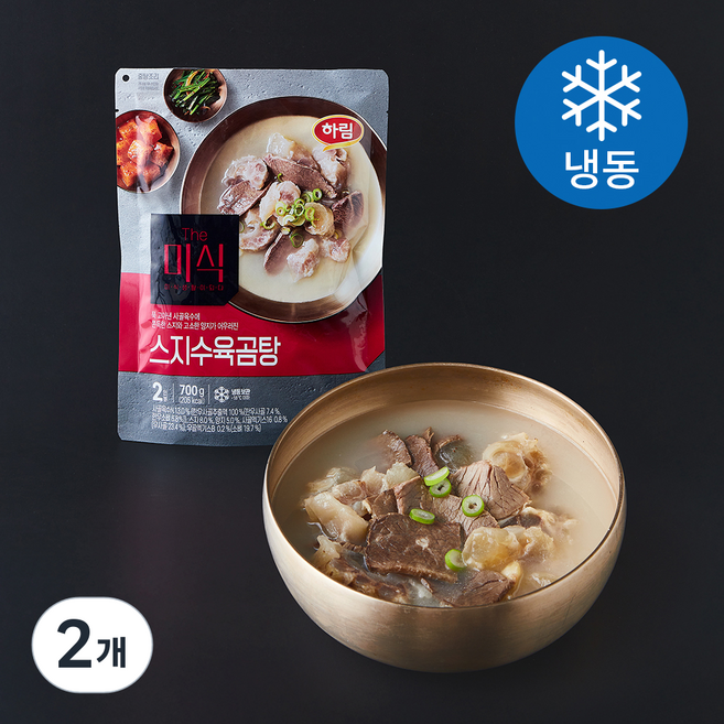 더미식 스지 수육곰탕 2인분 (냉동), 700g, 2개