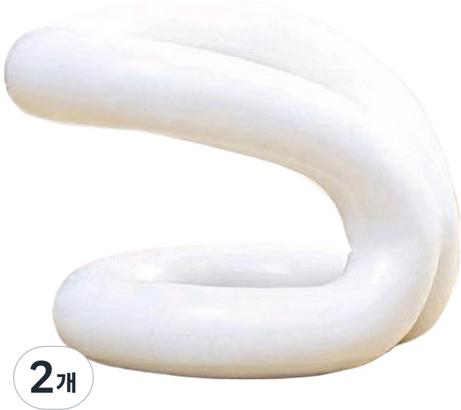 코스넬 세라믹 메이크업 정리대, 하얀색, 2개