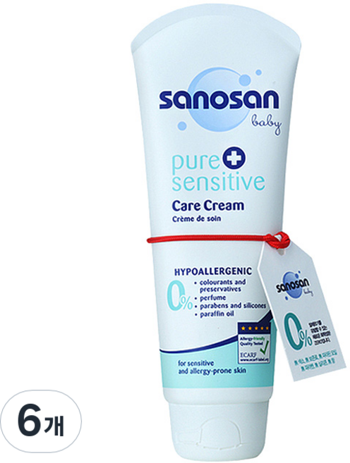 사노산 퓨어 센서티브 케어 크림, 100ml, 6개