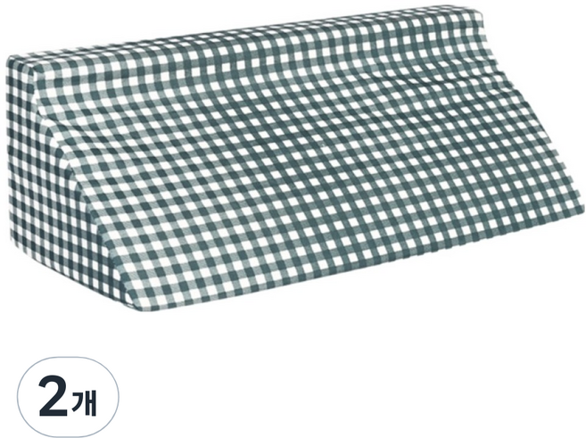 포근상점 노인 환자 자세 변화 삼각 쿠션 그린체크, 2개