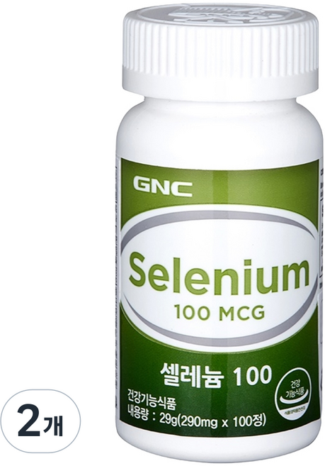 GNC 셀레늄 100, 2개, 100정
