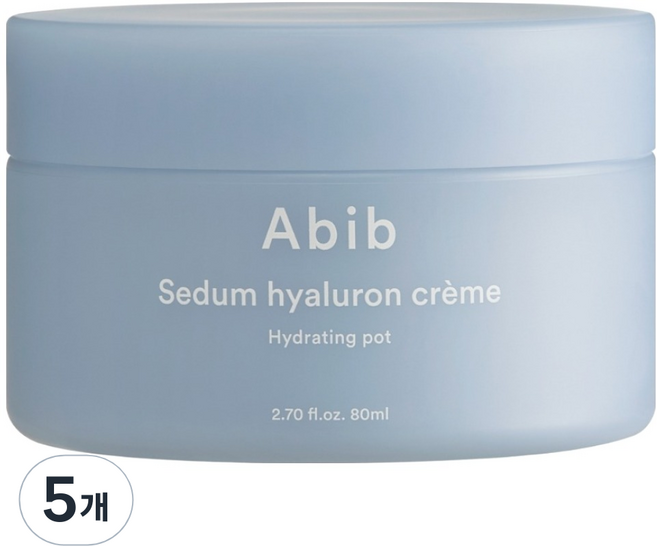 아비브 수분초 히알루론 크림 하이드레이팅 팟, 5개, 80ml