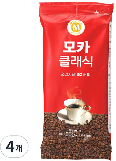모카씨엔티 클래식 오리지날 SD 원두커피믹스, 500g, 1개입, 4개
