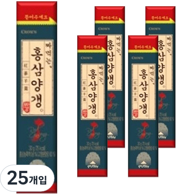 크라운 짜먹는 홍삼 양갱, 30g, 25개