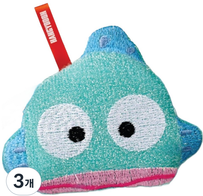 Skater KKSP1人魚漢頓造型菜瓜布, 1個, 3個