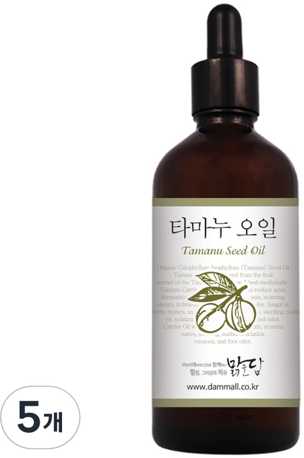 맑을담 타마누 오일, 100ml, 5개