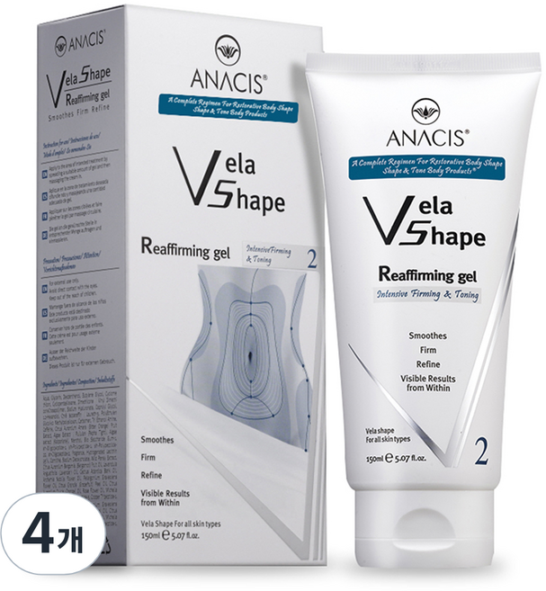아나시스 벨라쉐이프 리어퍼밍젤, 4개, 150ml