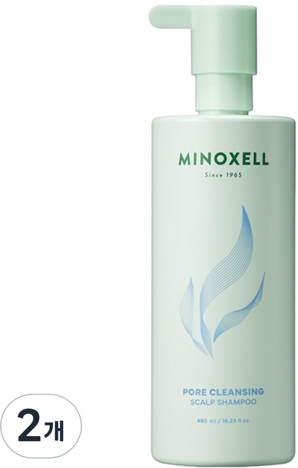 마이녹셀 포어 클렌징 스칼프 탈모샴푸 시트러스 우디향, 480ml, 2개