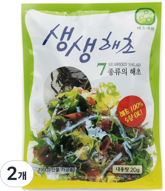 해초예찬가 생생해초, 20g, 2개