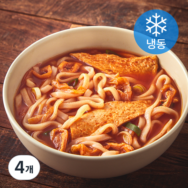 쿡솜씨 얼큰 김치 칼국수 (냉동), 580g, 4개