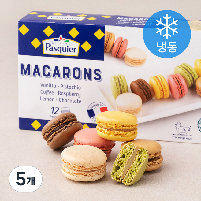 파스키에 마카롱 6종 x 2개입 세트 (냉동), 154g, 1개입, 5개