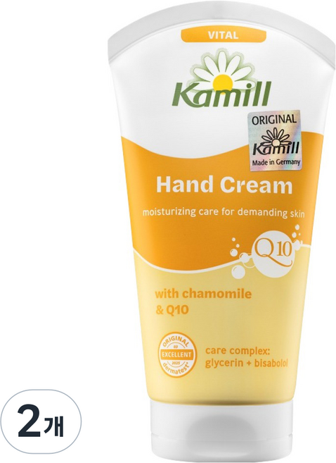 카밀 핸드크림 바이탈 큐텐, 75ml, 2개