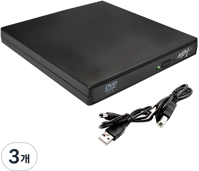 엠비에프 USB 2.0 A타입 외장 ODD CD DVD 콤보, MBF-U2ODD, 3개