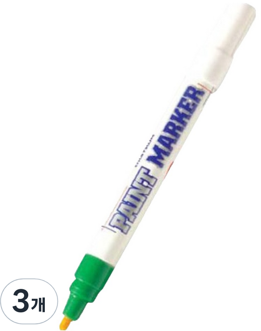 문화연필 페인트마카 II, 녹색, 3개