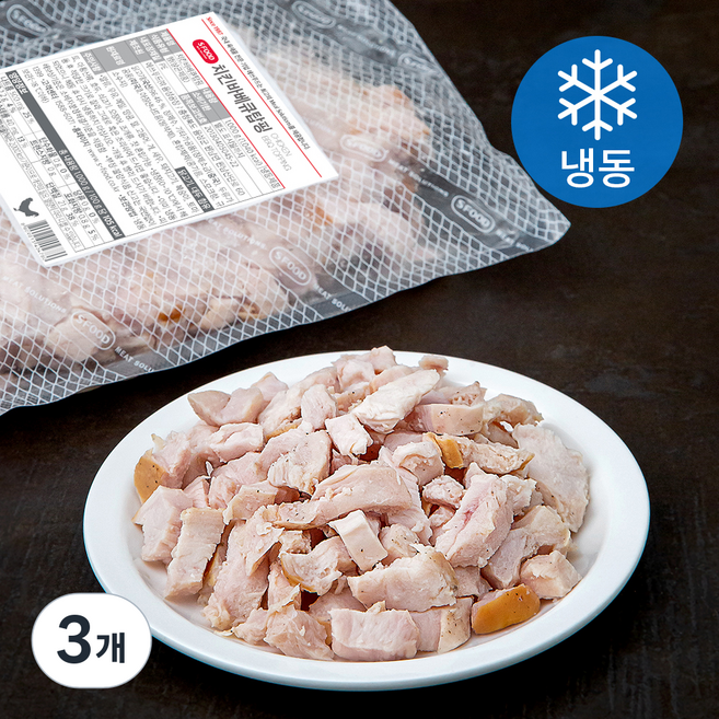 에쓰푸드 치킨바베큐탑핑 (냉동), 1kg, 3개