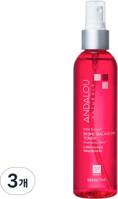 안달로우내추럴스 천송이 로즈 바이옴 토너, 178ml, 3개 - 쿠팡