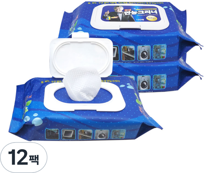 동성크리너 만능크리너 캡형 100매, 12개