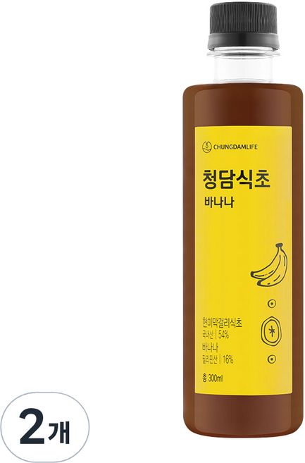 청담라이프 청담 바나나식초, 300ml, 2개