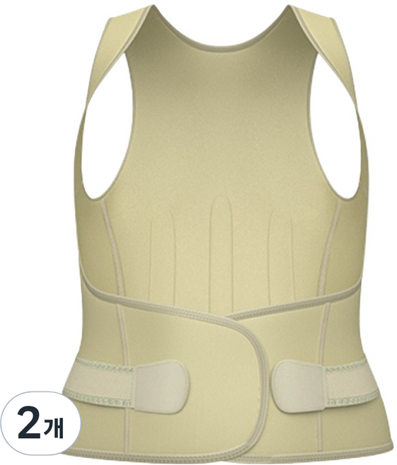 인포벨 쭉쭉핏 입는 테이핑, 2개, 베이지