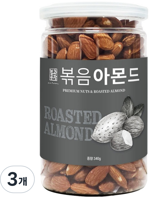 Nuts Factory 烘烤杏仁, 340g, 3個
