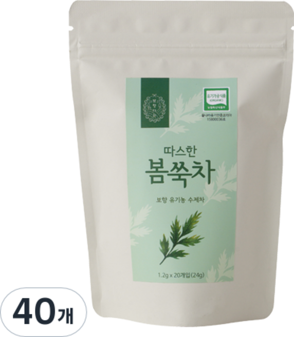보향 유기농 쑥차, 1.2g, 20개입, 2개