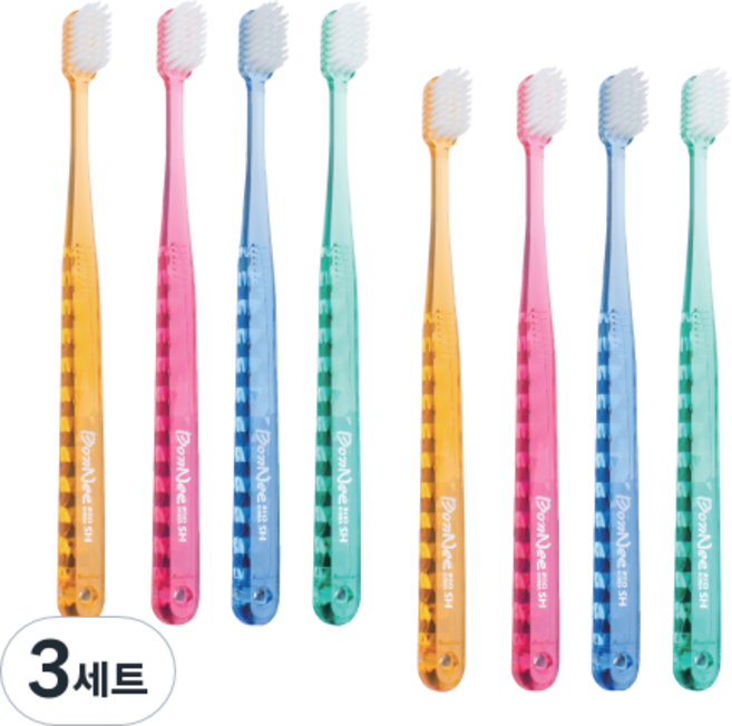 본니 이중 슬림모 칫솔 110 sh 7p + 다른 칫솔 세트 랜덤발송, 3세트