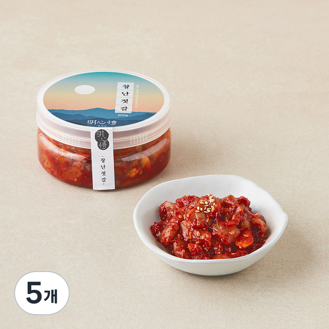 명심정 창난젓, 200g, 5개