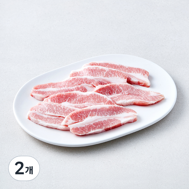 도드람한돈 무항생제 인증 항정살 구이용 (냉장), 2개, 300g