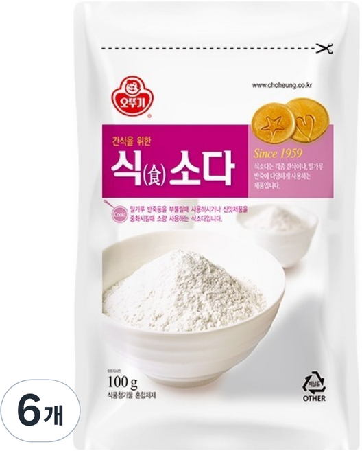 오뚜기 식소다, 100g, 6개